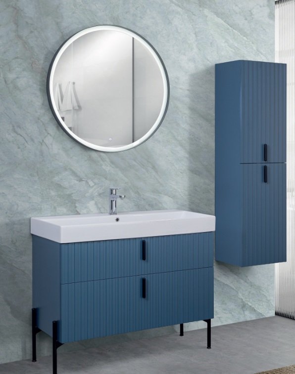 Lineart Jazz 1000 Banyo Dolabı Takımı 100 cm Azur Mavi
